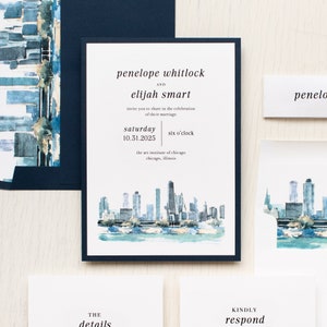 Chicago Lakefront - Hochzeitseinladung - Muster