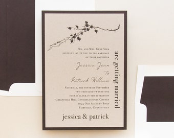 Ivory Romance - Wedding Invitation - Sample