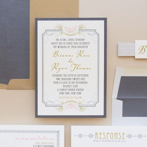 Invitación de boda Art Déco Love - Muestra