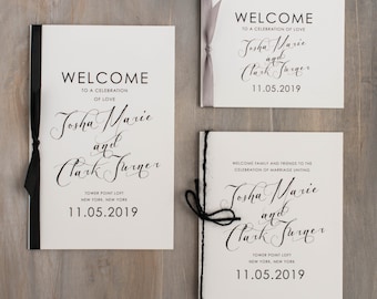 rustic pink wedding program with grey lavender ivory or etsy