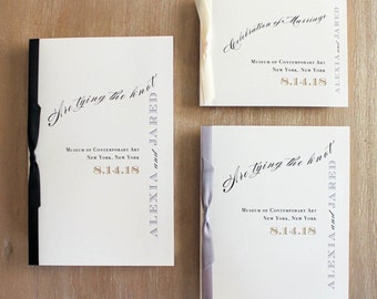 calligraphy church wedding program with script font or booklet etsy