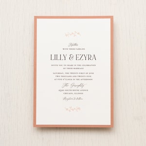 Terracotta Boho Wedding Invitation Sample image 3