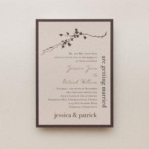 Ivory Romance Wedding Invitation Sample image 3