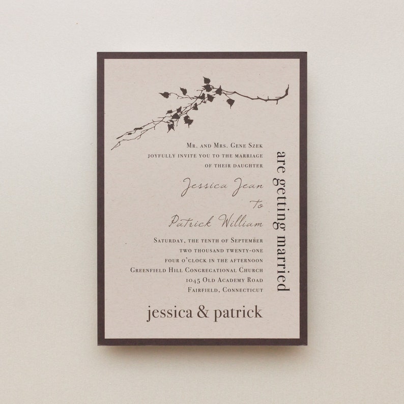 Ivory Romance Wedding Invitation Sample image 3