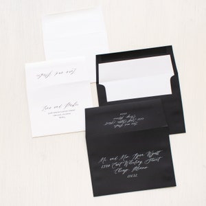 Black & White Type Wedding Invitation Sample image 10