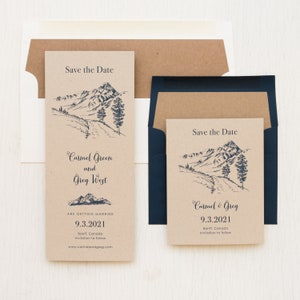 Rustic Mountain - Save the Dates