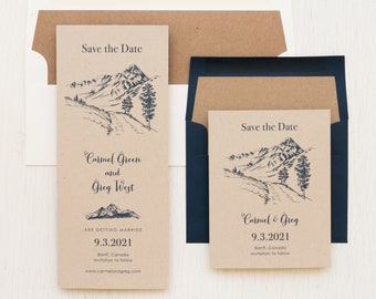 Rustic Mountain - Save the Dates