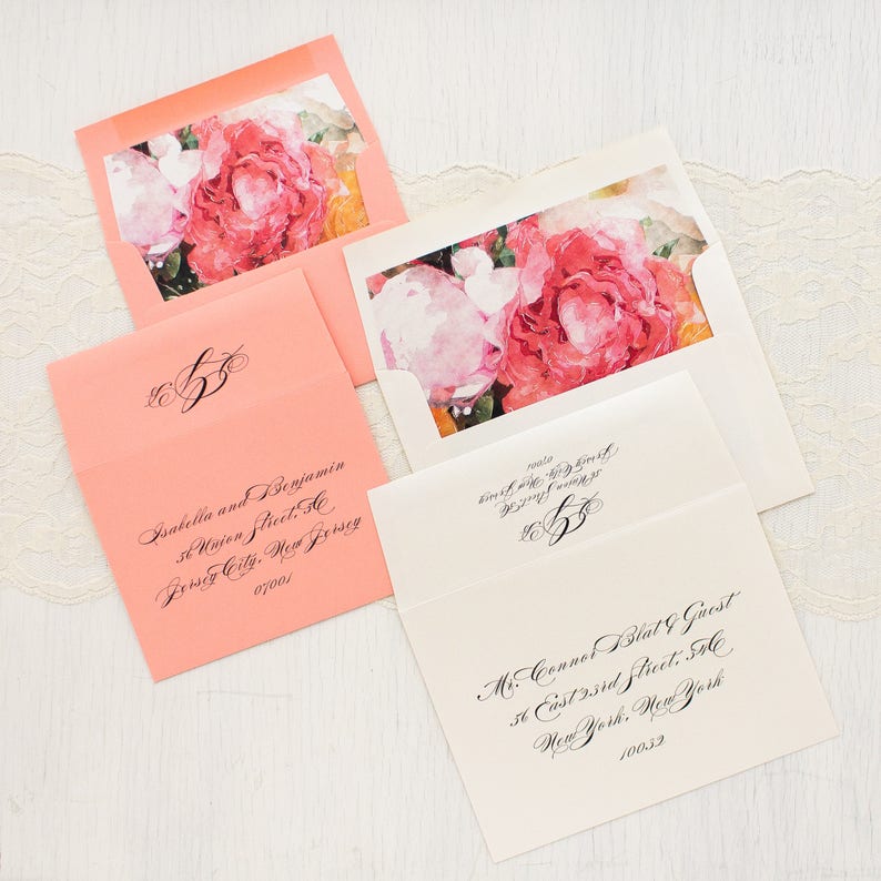 Pink Petals Wedding Invitation Sample image 7