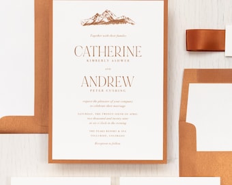 Copper Mountain - Wedding Invitation - Sample