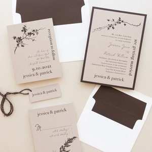 Ivory Romance Wedding Invitation Sample image 5