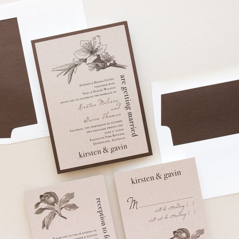 Rustic Wedding Invitations Wedding Invitation rustic Etsy