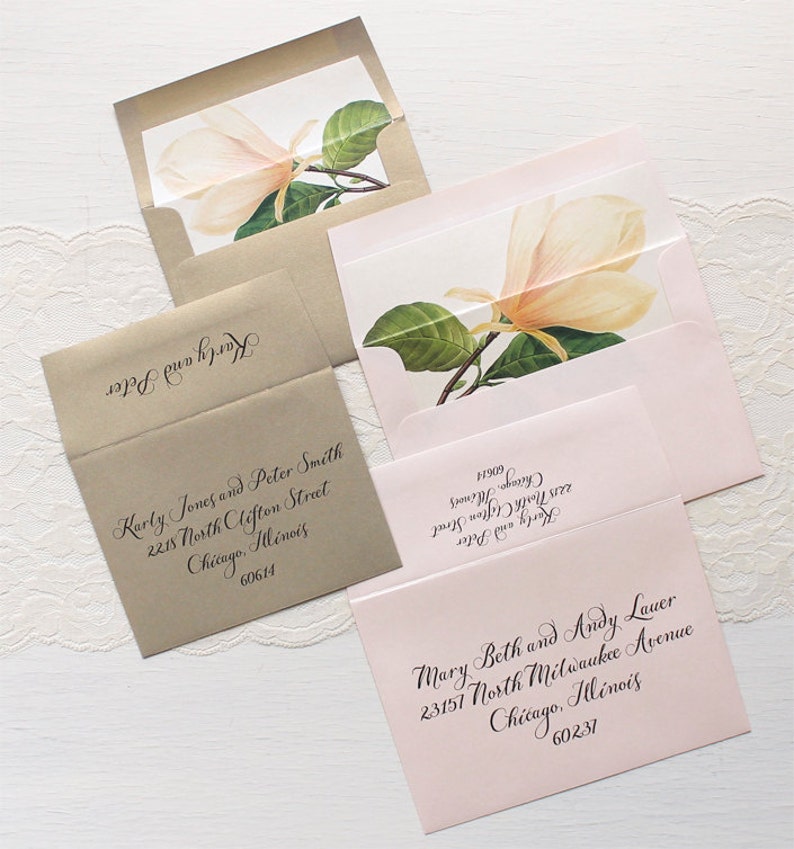 Sweet Magnolia Wedding Invitation Sample image 7