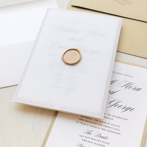 Gold Elegance Wedding Invitation Sample image 5