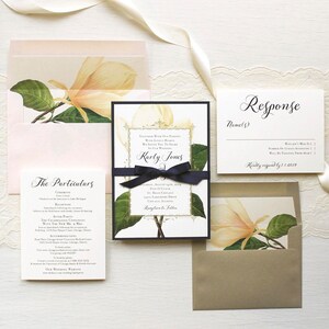 Sweet Magnolia Wedding Invitation Sample image 2