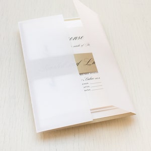 Gold Elegance Wedding Invitation Sample image 4