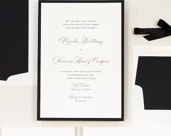 Beige Crest - Wedding Invitation - Sample