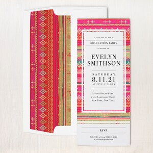 Party Invitations - Bright Pattern
