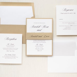 Gold Elegance Wedding Invitation Sample image 8