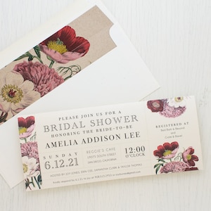 Garden Bridal Shower Invitations Floral Boho Sample image 1