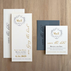 Antique Glitter - Save the Dates