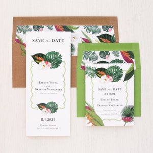 Palm Leaf - Save the Dates