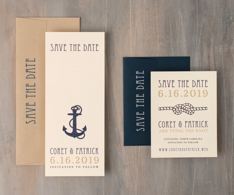 Nautical Bliss Save the Dates image 1