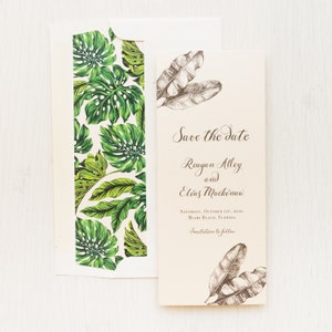 Elegant Tropical Save the Dates image 2