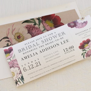 Garden Bridal Shower Invitations Floral Boho Sample image 3