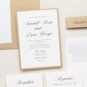 Gold Elegance Wedding Invitation Sample image 6