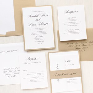 Gold Elegance Wedding Invitation Sample image 9