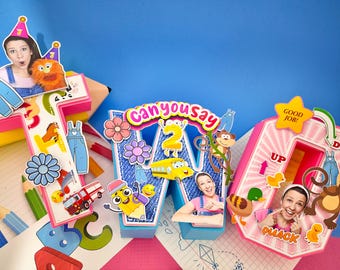 Ms. Rachel Cake Topper: Birthday Party Decor, Ms. Rachel cups, Ms. Rachel favor bags, Ms. Rachel 3d letters, Ms. Rachel blowouts