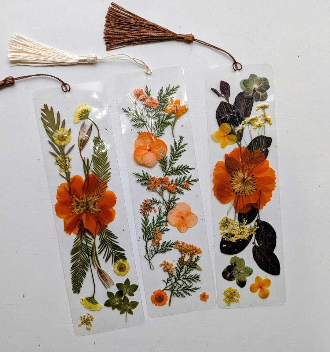 Real Pressed Flower Bookmark - NO Tracking - Etsy