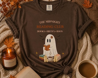 Halloween-Shirt für Bücherwürmer, gemütliches Leseclub-T-Shirt