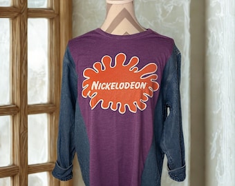 Nickelodeon Denim T-Shirt Mashup