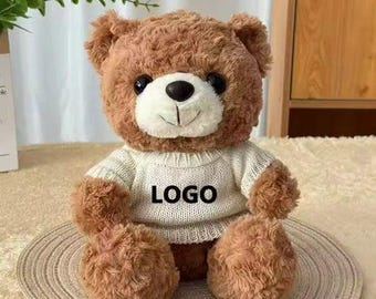 Personalized Name Teddy Bear | Custom Plush Toy Gift for Baby Shower, Newborn & Birthday