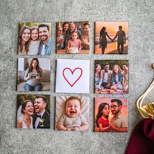 Custom Photo Fridge Magnet: Personalized Keepsake Gift, Made in USA
