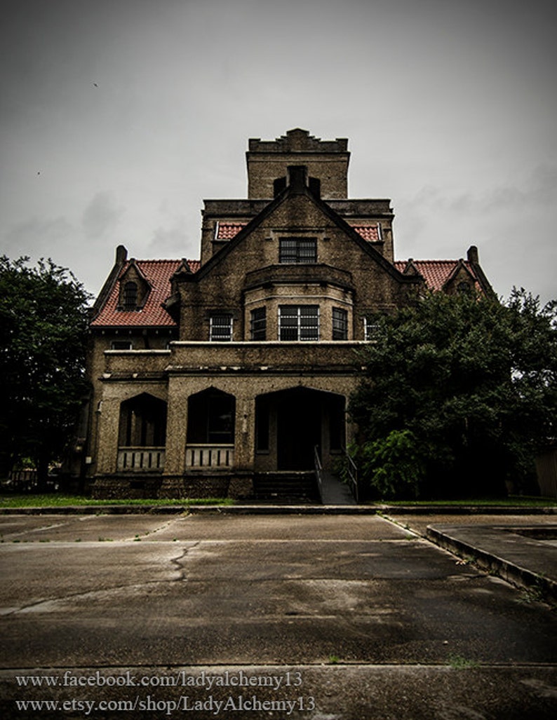 Old Beauregard Gothic Jail Hanging Jail Haunted Prison Louisiana Historic Collegiate Photo Surreal Dark Jewel Tones Art by LadyAlchemy13 image 1