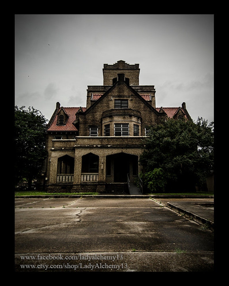 Old Beauregard Gothic Jail Hanging Jail Haunted Prison Louisiana Historic Collegiate Photo Surreal Dark Jewel Tones Art by LadyAlchemy13 image 2