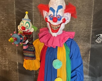 Popo the Clown 7ft Giant Figure Creepy Scary Halloween Decoration Prop Display