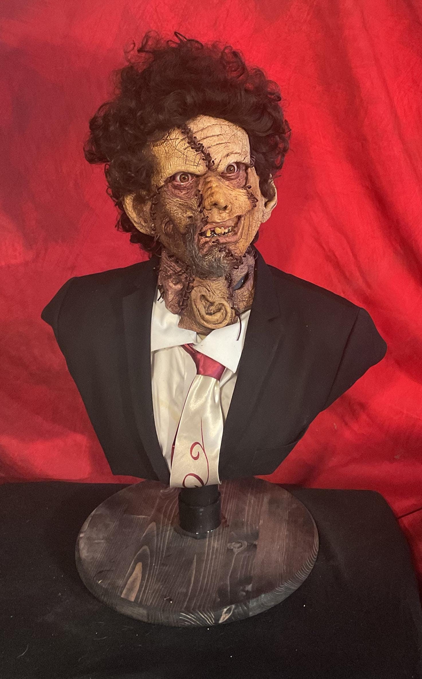 Texas chainsaw massacre 2 LEATHER FACE  life size display museum bust