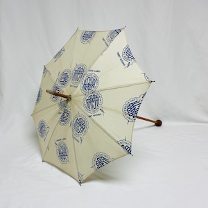 1950’s Parasol Umbrella Vintage ILGWU Fashion Show Very Rare Cloth Wood Mid Century Garment The International Ladies&#39; Garment Workers&#39; Union