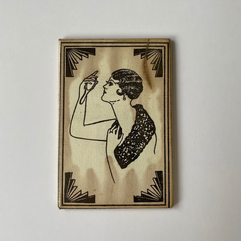 Antique Erotic Nude Mirror 1920s Risque Naughty Pocket Vintage Nudes Art Deco Etsy Canada