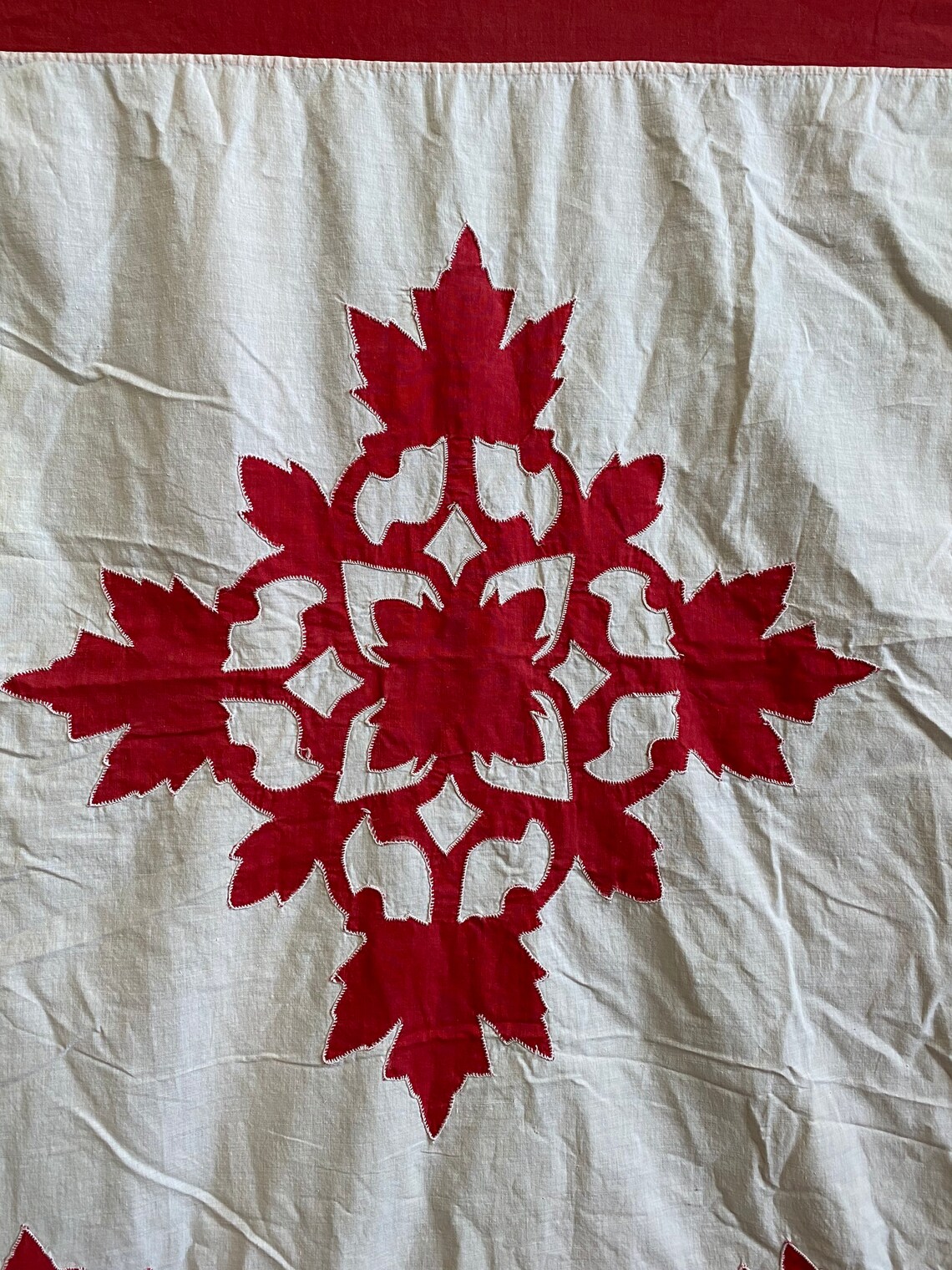 Antique Quilt Topper Tablecloth Bedspread Canadian Hawaiian Etsy