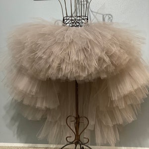 Silver Hi Lo tutu, Bachelorette tutus, Bridal Party Tutus, Bride to be, Bachelorette Party Tutus, Adult tutus, Bridal hi lo tutus