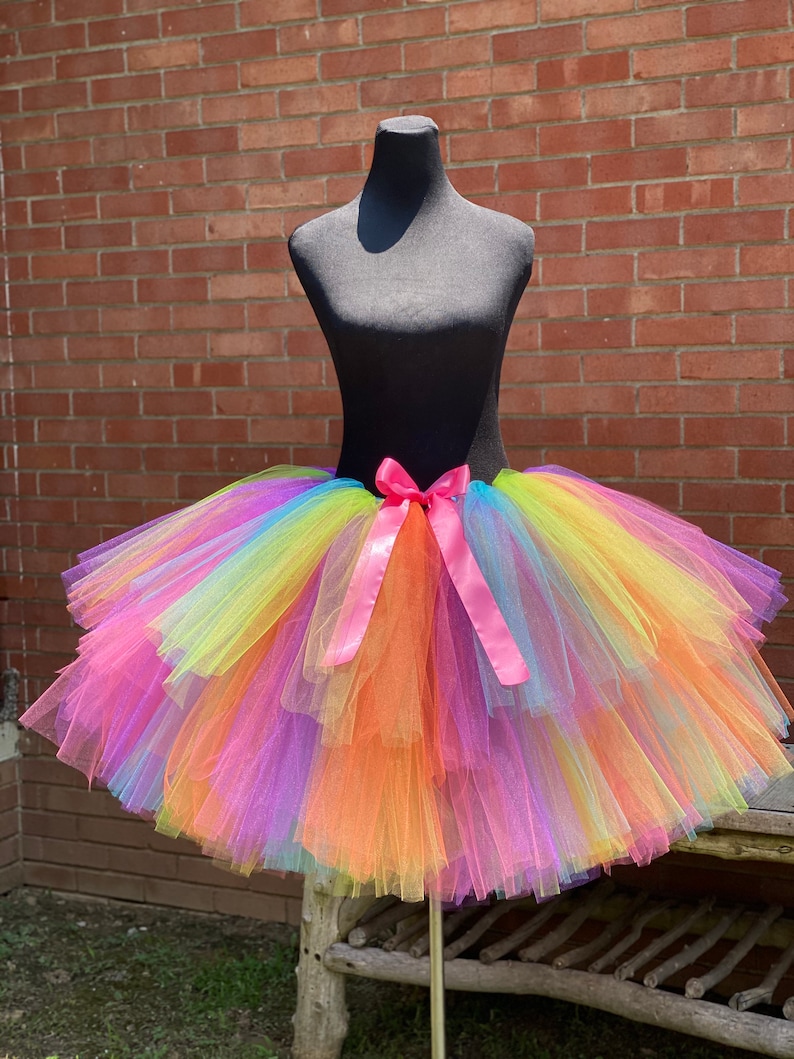 Adult Rainbow Glitz II Tutu Adult Tutus Adult Rainbow Tutu Etsy