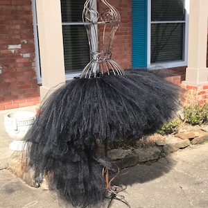 Black  hi lo tutu, hi-lo adult tutus, custom made hi-lo tutus