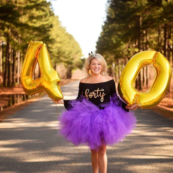 Purple Adult Tutu, Maternity Tutu, Adult Tutu Skirt, Adult Cake Smash Tutu, Bachelorette Tutus, Purple Adult Tutu for waist up to 34 1/2"