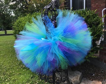 Oceanic mermaid themed adult tutu, adult cake smash Tutu, Mommy and me matching tutus for photoshoots. Perfect for older children, teens...