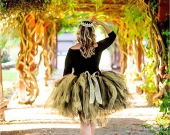 Tutu negro adulto con cinta de purpurina dorada, Tutu de maternidad, Falda  tutu de adulto, Pastel de adulto Smash Tutu, Tutú de despedida de soltera  para cintura de hasta 34 1/2 -  México