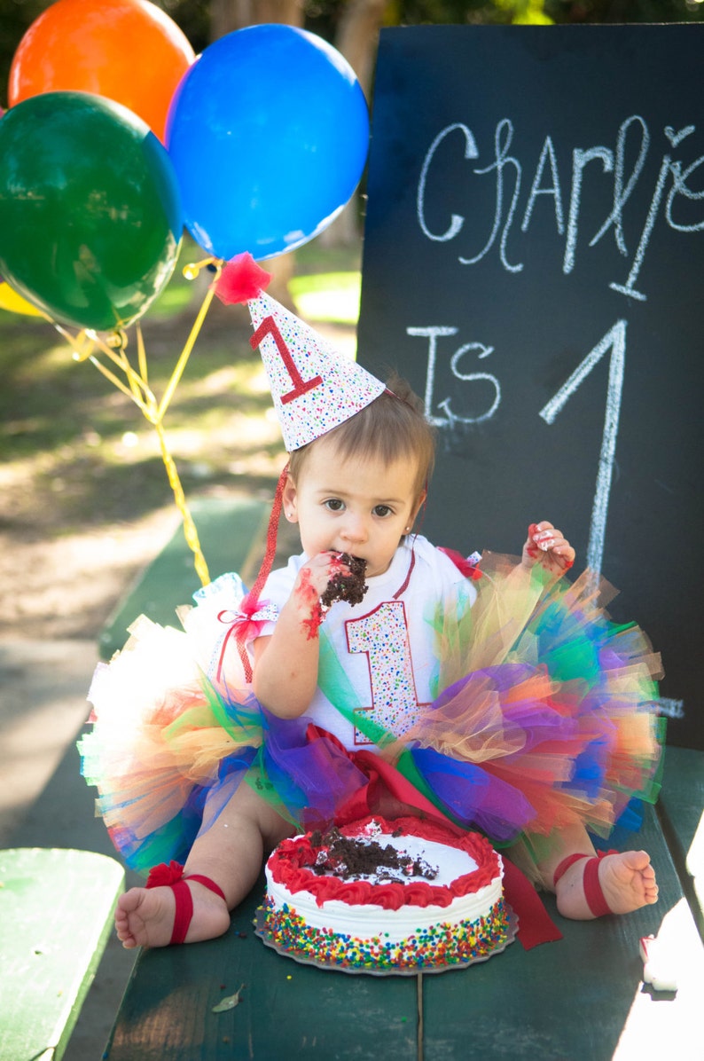 True Rainbow Tutu, Rainbow tutu, 1st Birthday Tutu, Newborn Tutu, Baby Tutu, Baby Girl 1st Birthday Outfit, Tutus for Children, 1st Birthday image 3